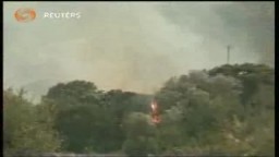 اندلاع الحرائق فى احد الغابات الايطالية