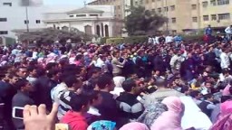 إعتصام طلاب جامعة الزقازيق