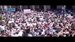 سوريا- حمص - زفاف الشهداء جامع خالد بن الوليد 19-7