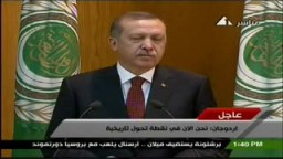 كلمة رئيس الوزراء التركى رجب طيب أردوغان أمام الجامعة العربية
