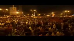 صلاة تراويح اول ليالي رمضان من ميدان النهضة