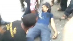 لحظة قتل الشهيد بلال من مظاهرة مدينة نصر