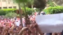 جانب من إضراب بعض كليات جامعة الزقازيق