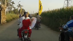 مسيرة بالدراجات بالفشن لرفض الانقلاب 