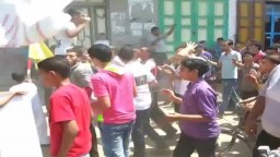 جزء من مسيرة ضد الانقلاب  بكفرالمنازلة