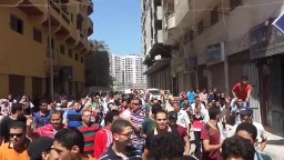  ثوار المنتزة فى مسيرة حاشدة بشارع الملاحة