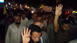 مسيرة ليلية رافضة للإنقلاب بشوارع إبشواى 