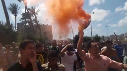  مسيرة حاشدة رافضة للانقلاب بمنطقة اسكوت