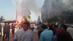 مسيرة حاشدة يشعلها الأولتراس بالمندرة