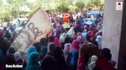 وقفة لبنات الأزهر لرفض فصل الطالبات