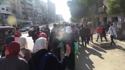 مسيرة طلاب المدارس -امام شارع فضة بالعجمي 