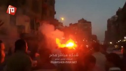 هتاف الثوارعلى اعتاب ميدان التحرير