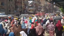 مسيرة حاشدة لثوار الرمل بشارع الترعة
